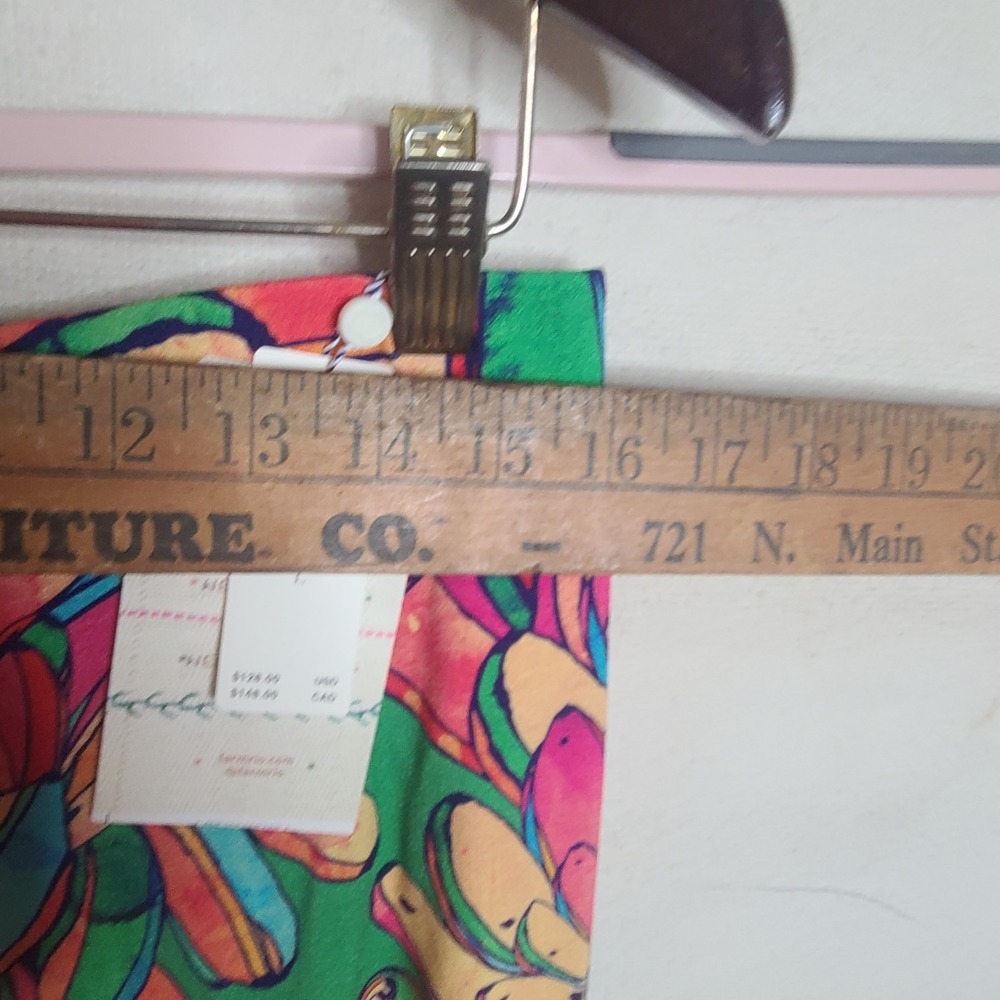 Farm Rio Anthropologie Maxi Skirt Womens Lg Tropical Floral Print Ruched Waist - Picture 8 of 9